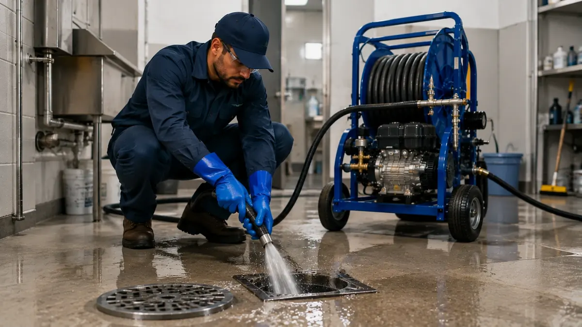 Floor Drain Hydro Jet Cleaning in Warner Springs