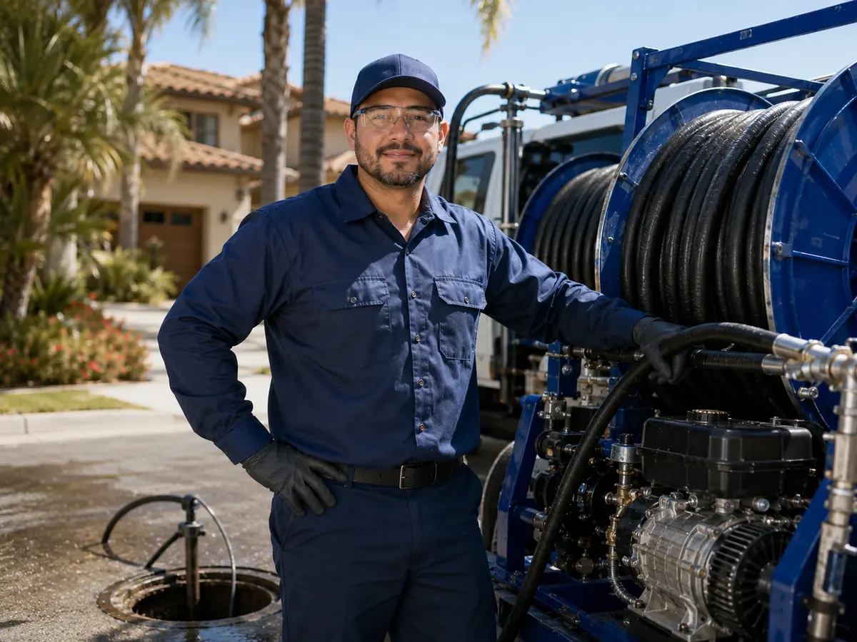 Hydro jet sewer cleaning in Warner Springs