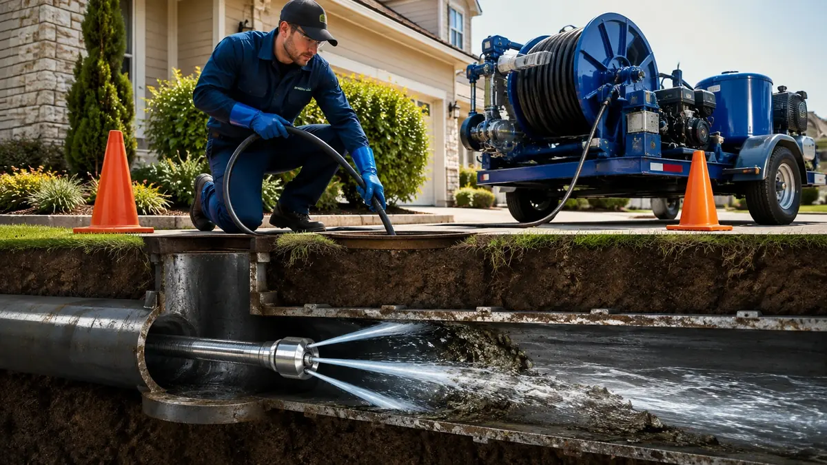 Main Sewer Line Hydro Jet Cleaning in Warner Springs